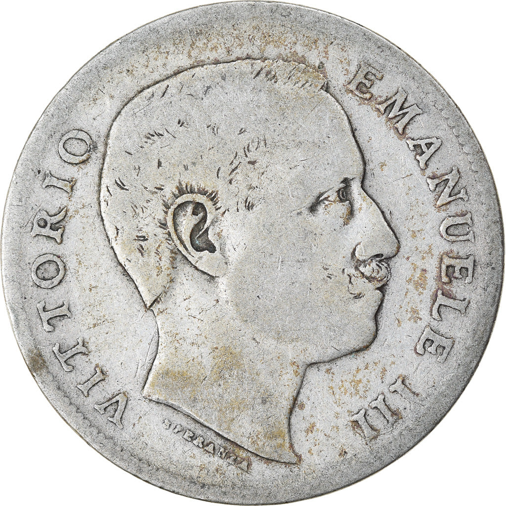 Moneta, Italia, Vittorio Emanuele III, Lira, 1902, Rome, MB, Argento, KM:32