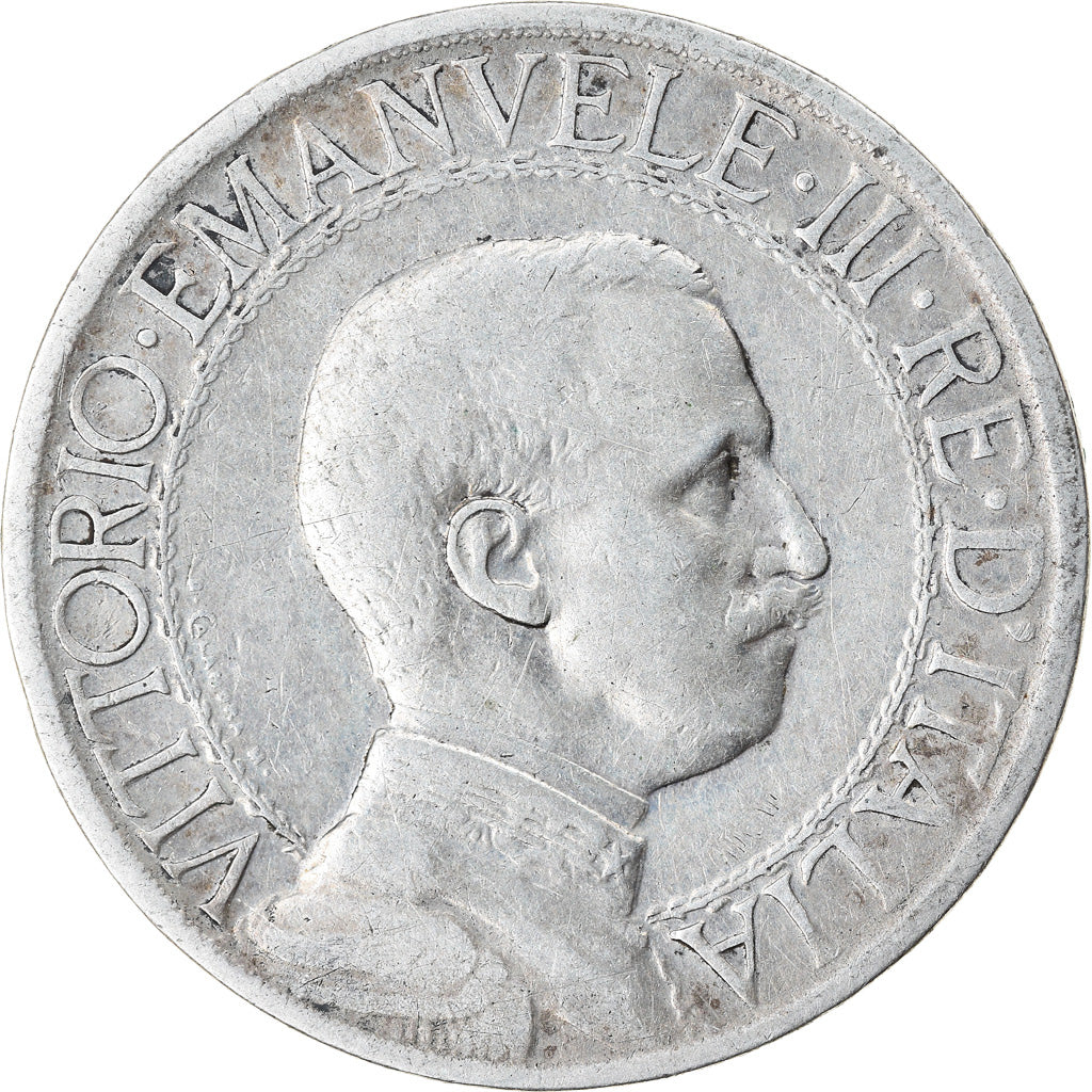 Moneta, Italia, Vittorio Emanuele III, Lira, 1910, Rome, MB, Argento, KM:45