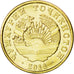 Tajikistan, 2 Drams, 2011, KM #New, MS(63), Brass, 1.57