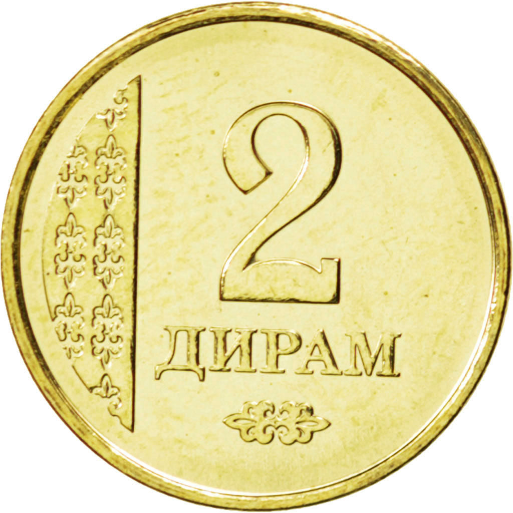 Tajikistan, 2 Drams, 2011, KM #New, MS(63), Brass, 1.57