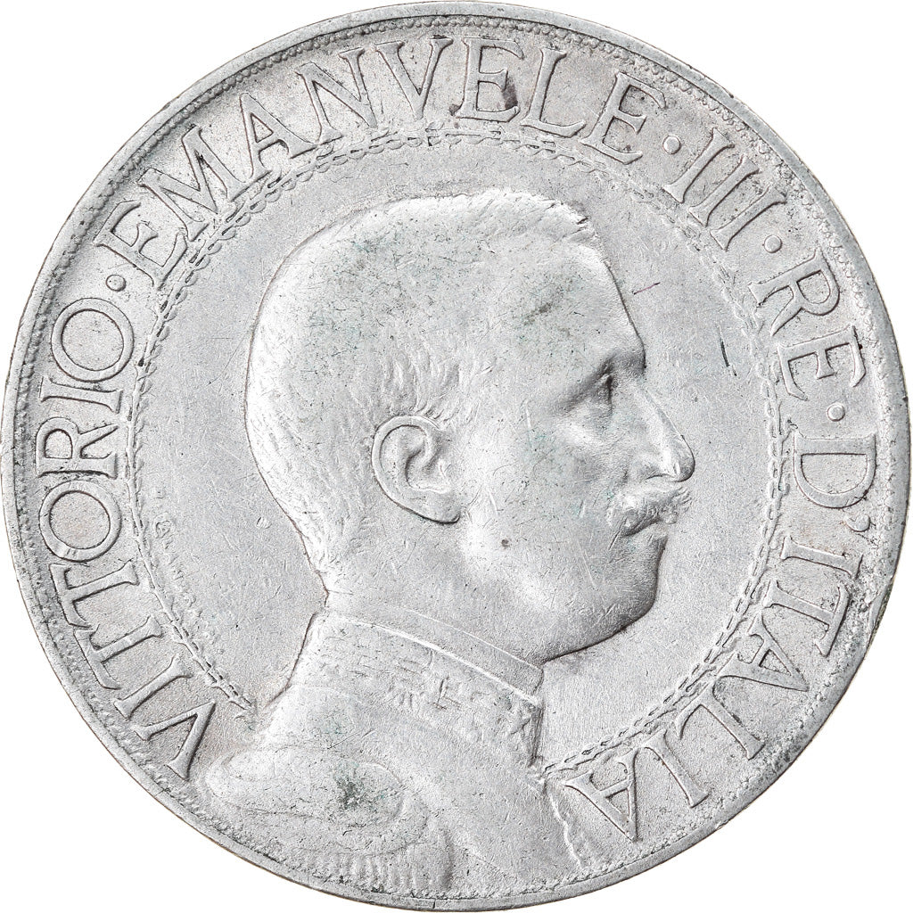 Moneta, Italia, Vittorio Emanuele III, Lira, 1913, Rome, MB+, Argento, KM:45