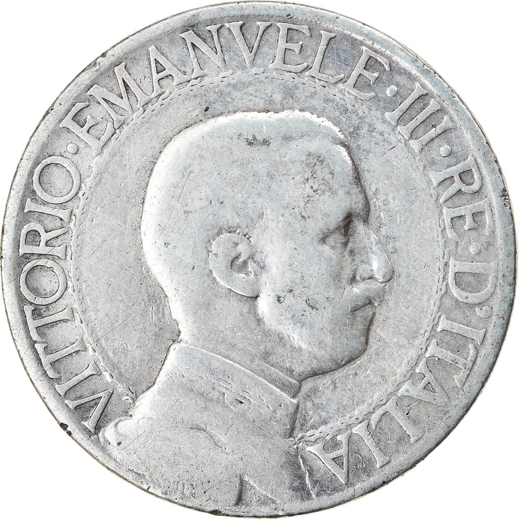 Moeda, Itália, Vittorio Emanuele III, Lira, 1913, Rome, VF(30-35), Prata, KM:45