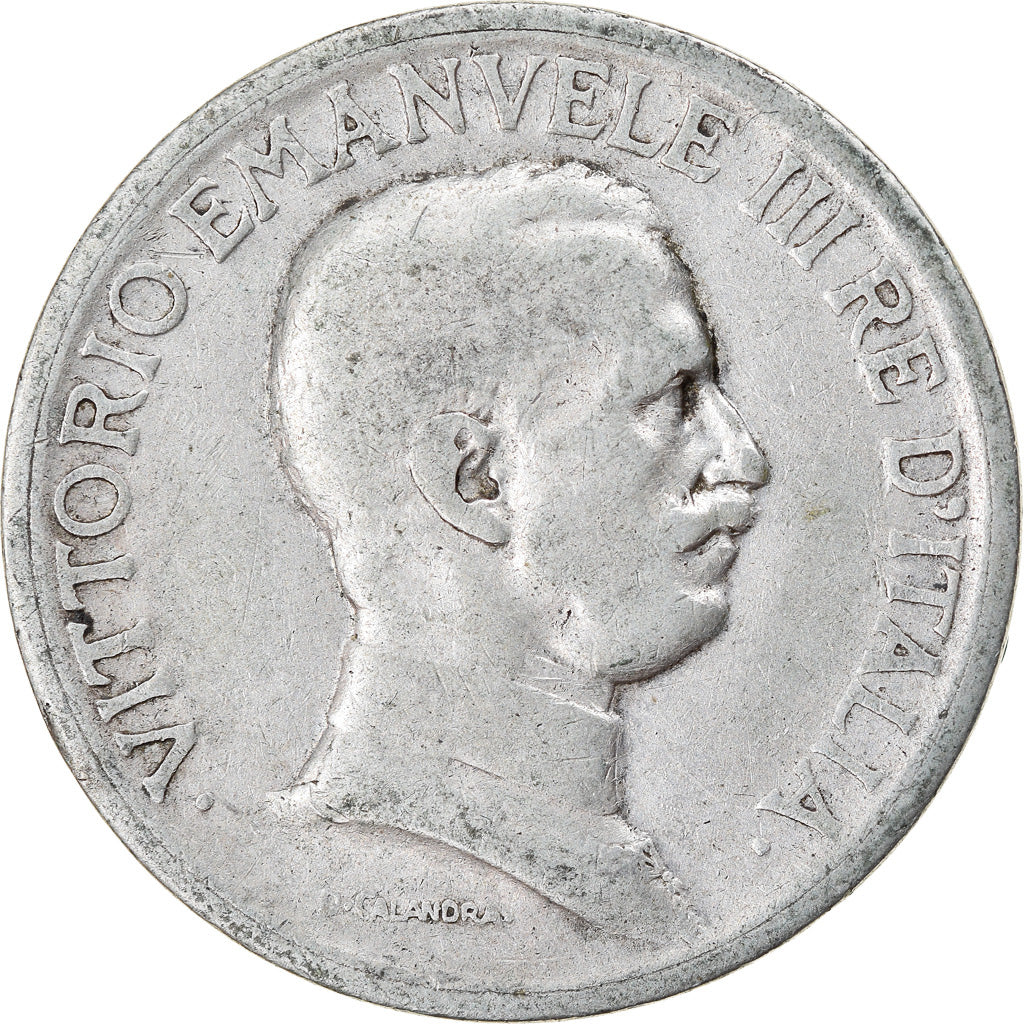 Moneta, Italia, Vittorio Emanuele III, Lira, 1915, Rome, MB+, Argento, KM:57