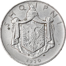 Monnaie, Albania, Zog I, 1/2 Lek, 1930, Rome, TTB, Nickel, KM:13