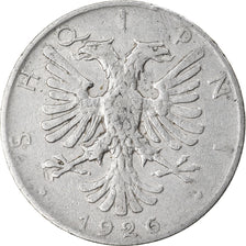 Moeda, Albânia, 1/2 Lek, 1926, Rome, VF(30-35), Níquel, KM:4