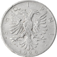 Moneda, Albania, 1/2 Lek, 1926, Rome, BC+, Níquel, KM:4