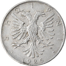 Moneta, Albania, 1/2 Lek, 1926, Rome, BB, Nichel, KM:4
