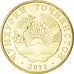Tagikistan, 10 Dirams, 2011, SPL, Rame-ottone, KM:24