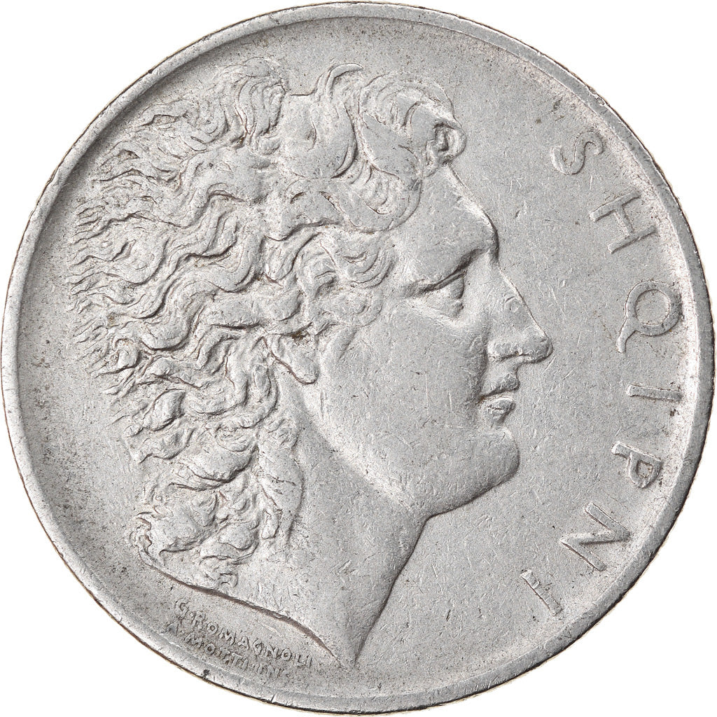 Monnaie, Albania, Lek, 1927, Rome, TTB, Nickel, KM:5