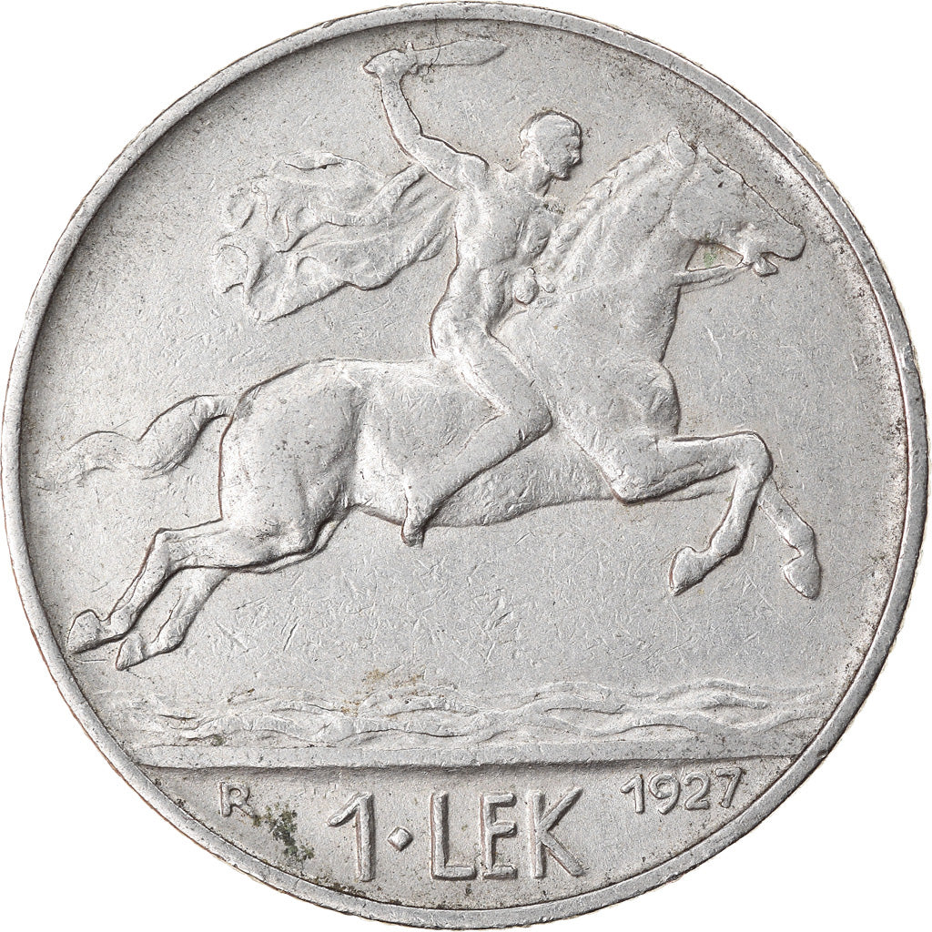 Monnaie, Albania, Lek, 1927, Rome, TTB, Nickel, KM:5