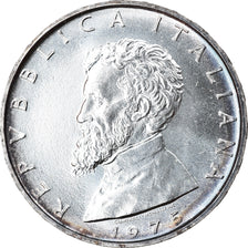 Coin, Italy, 500 Lire, 1975, Rome, MS(63), Silver, KM:104
