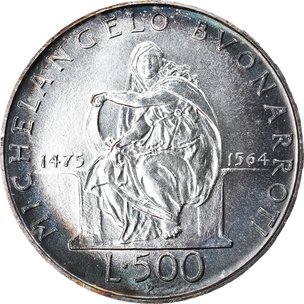 Moneta, Italia, 500 Lire, 1975, Rome, SPL, Argento, KM:104