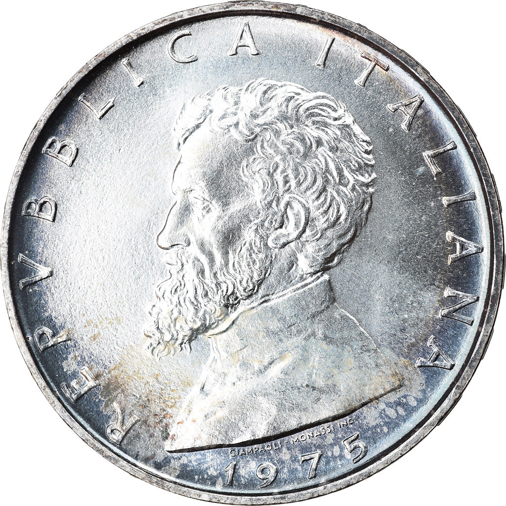 Monnaie, Italie, 500 Lire, 1975, Rome, SPL, Argent, KM:104
