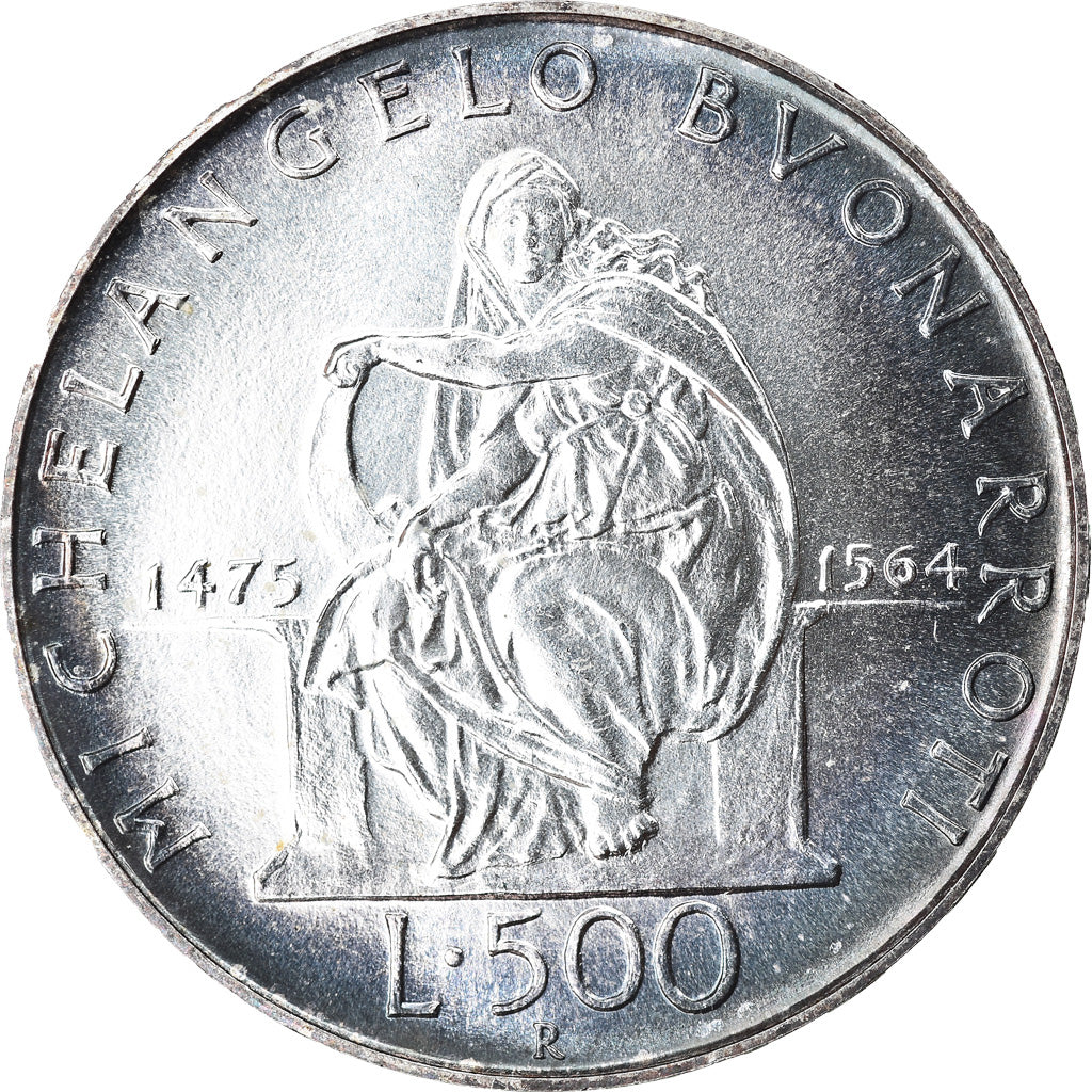 Moneta, Italia, 500 Lire, 1975, Rome, SPL, Argento, KM:104