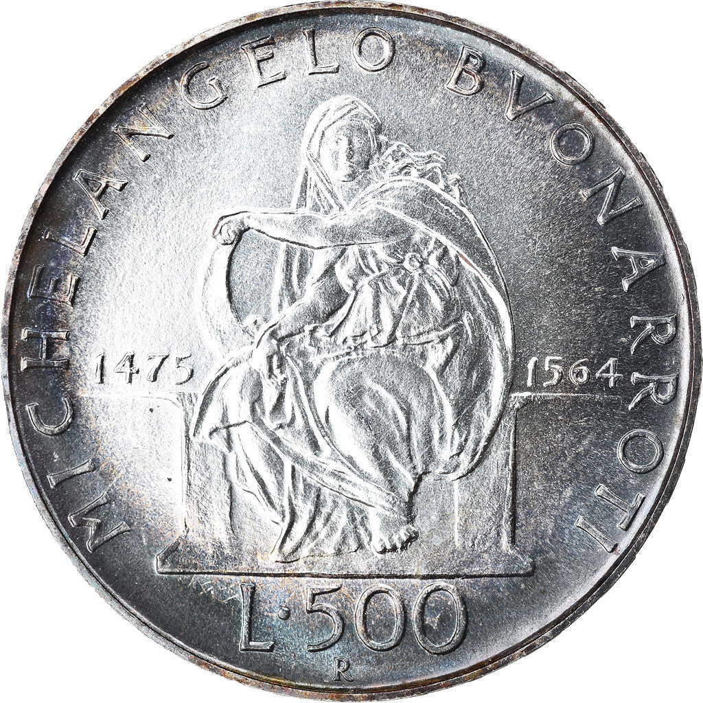 Münze, Italien, 500 Lire, 1975, Rome, UNZ, Silber, KM:104