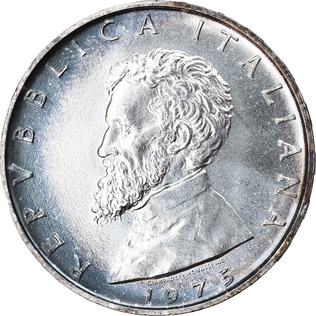 Moneta, Italia, 500 Lire, 1975, Rome, SPL, Argento, KM:104