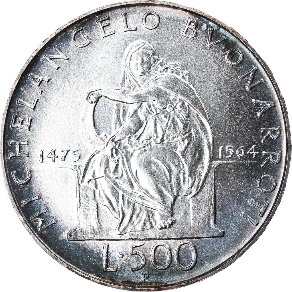 Moneta, Italia, 500 Lire, 1975, Rome, SPL, Argento, KM:104