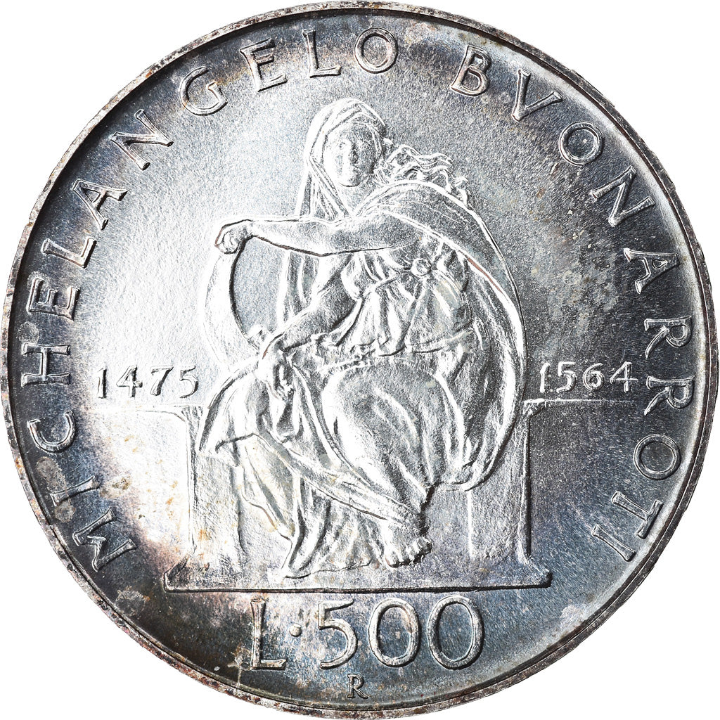 Moneta, Italia, 500 Lire, 1975, Rome, SPL, Argento, KM:104