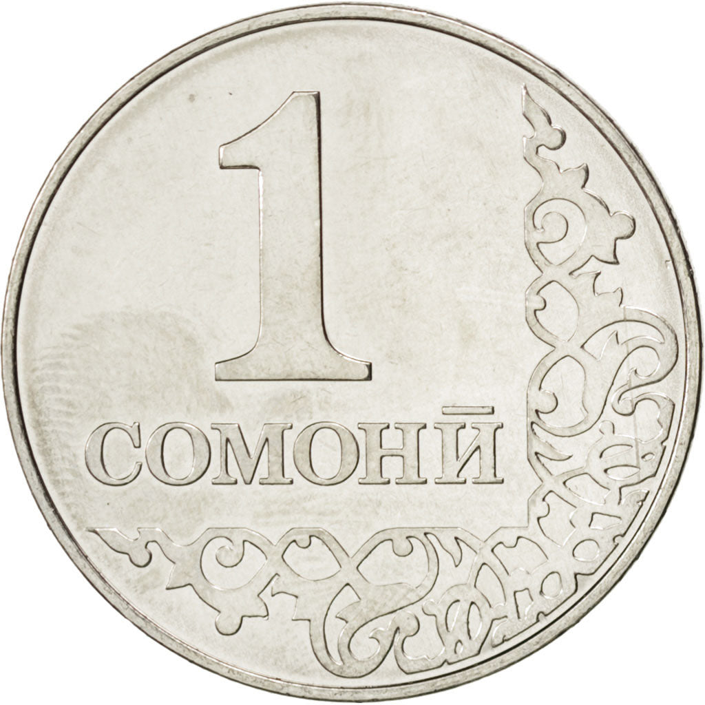 TAJIKISTAN, Somoni, 2011, KM #27, MS(63), Copper-Nickel Plated Steel, 27, 5.22