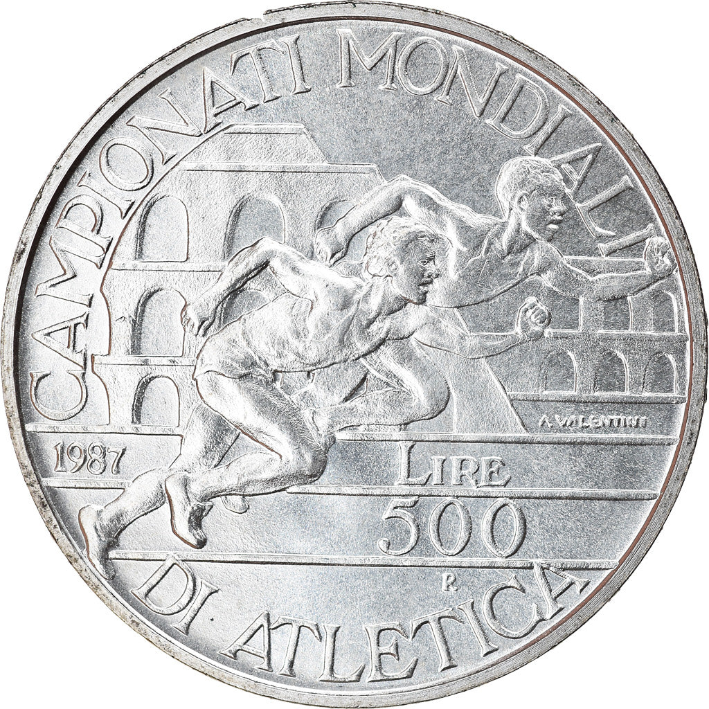 Monnaie, Italie, 500 Lire, 1987, Rome, SPL, Argent, KM:122
