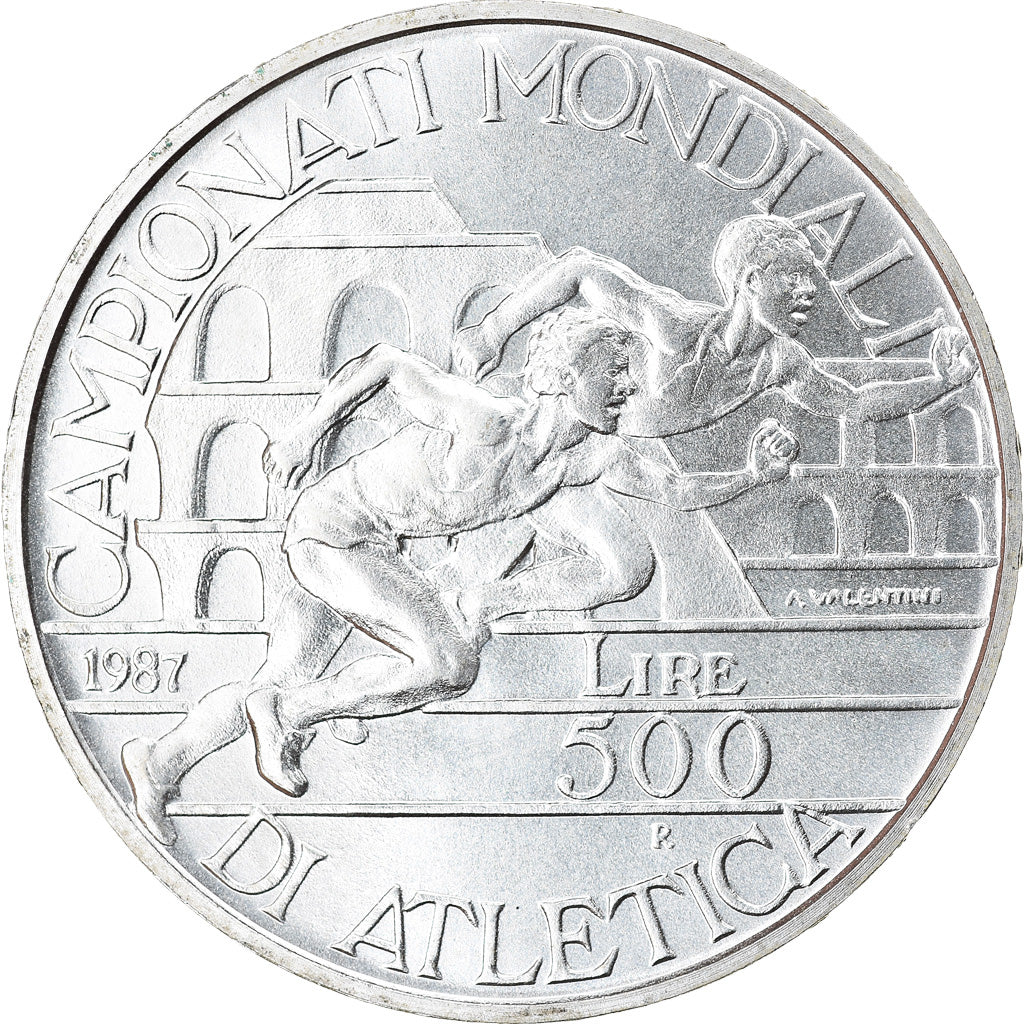 Moneta, Italia, 500 Lire, 1987, Rome, SPL, Argento, KM:122