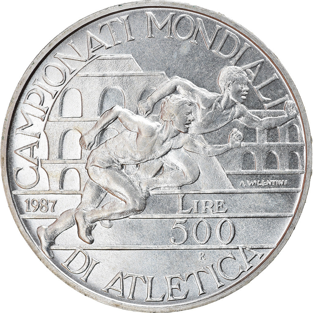 Münze, Italien, 500 Lire, 1987, Rome, UNZ, Silber, KM:122