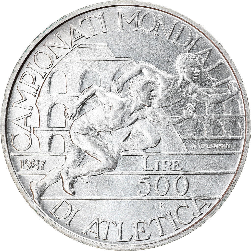 Moneta, Italia, 500 Lire, 1987, Rome, SPL, Argento, KM:122