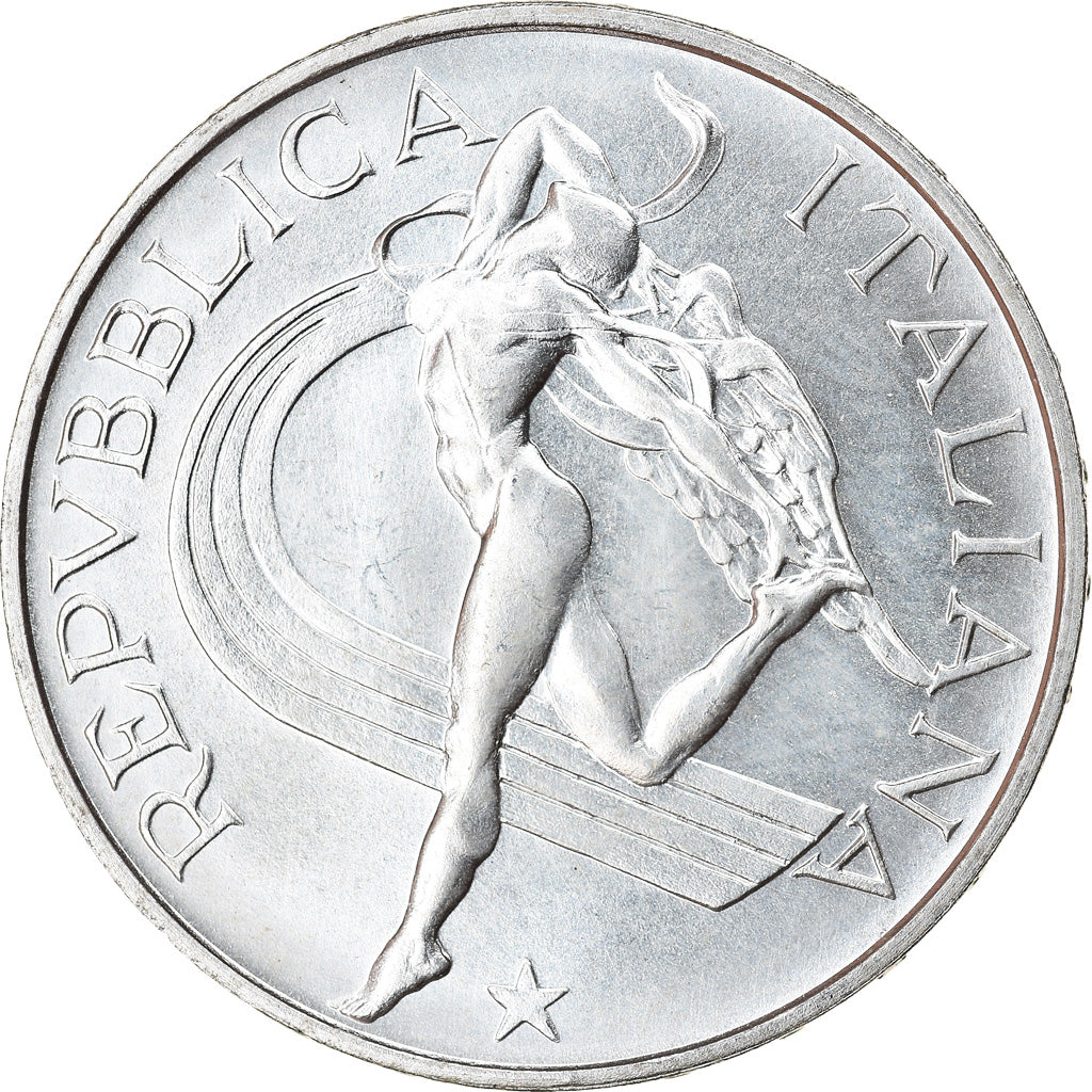 Coin, Italy, 500 Lire, 1987, Rome, MS(63), Silver, KM:122