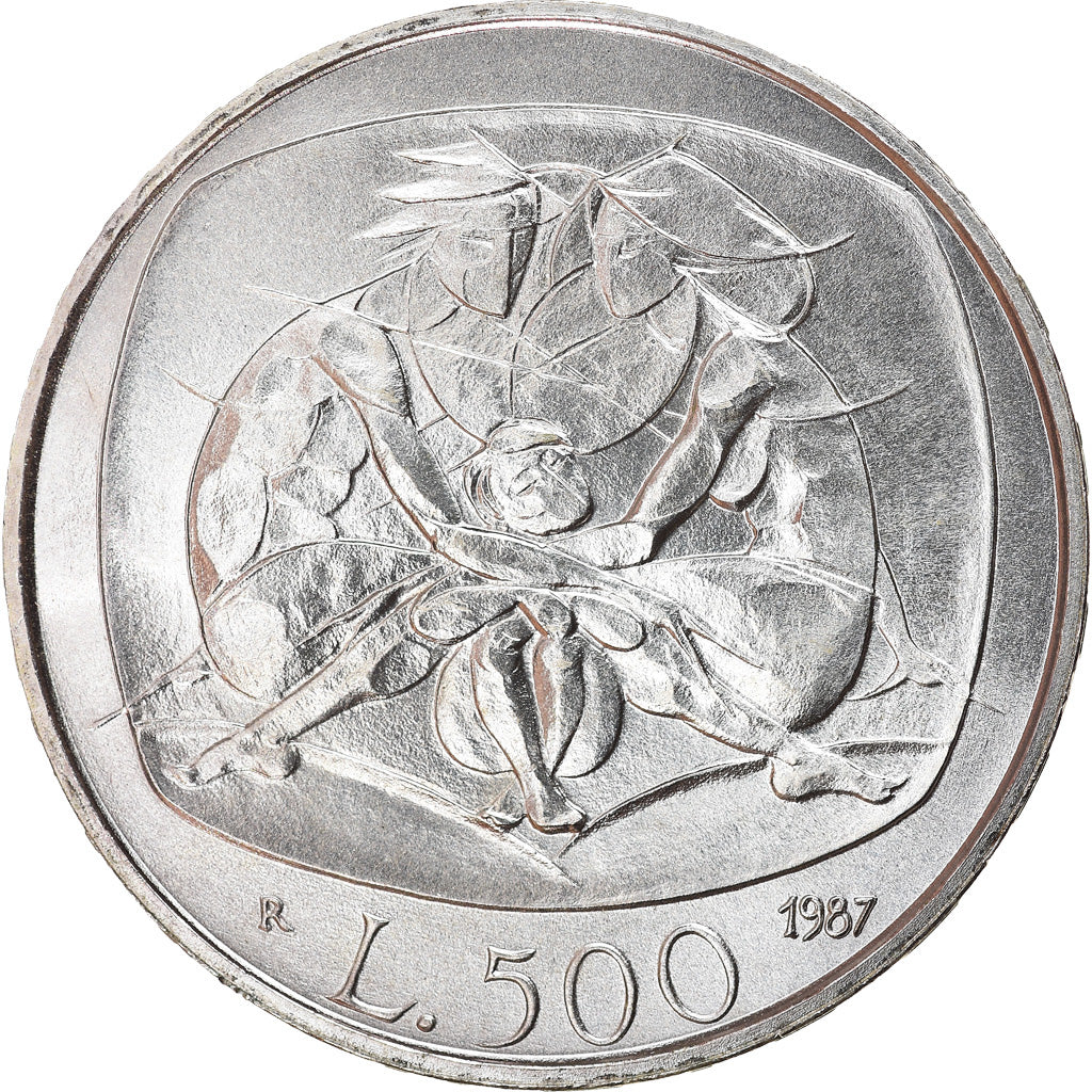 Moneta, Italia, 500 Lire, 1987, Rome, SPL, Argento, KM:121