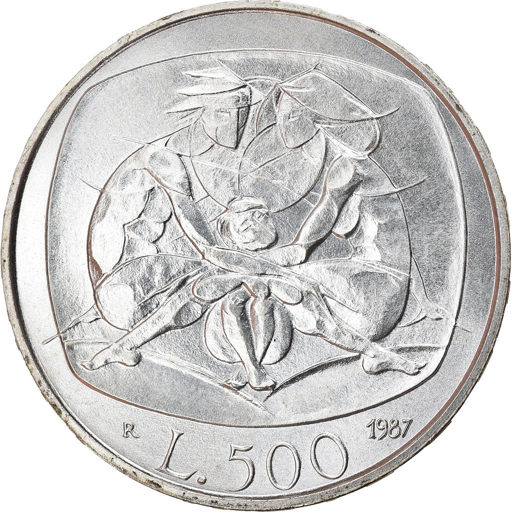 Monnaie, Italie, 500 Lire, 1987, Rome, SPL, Argent, KM:121
