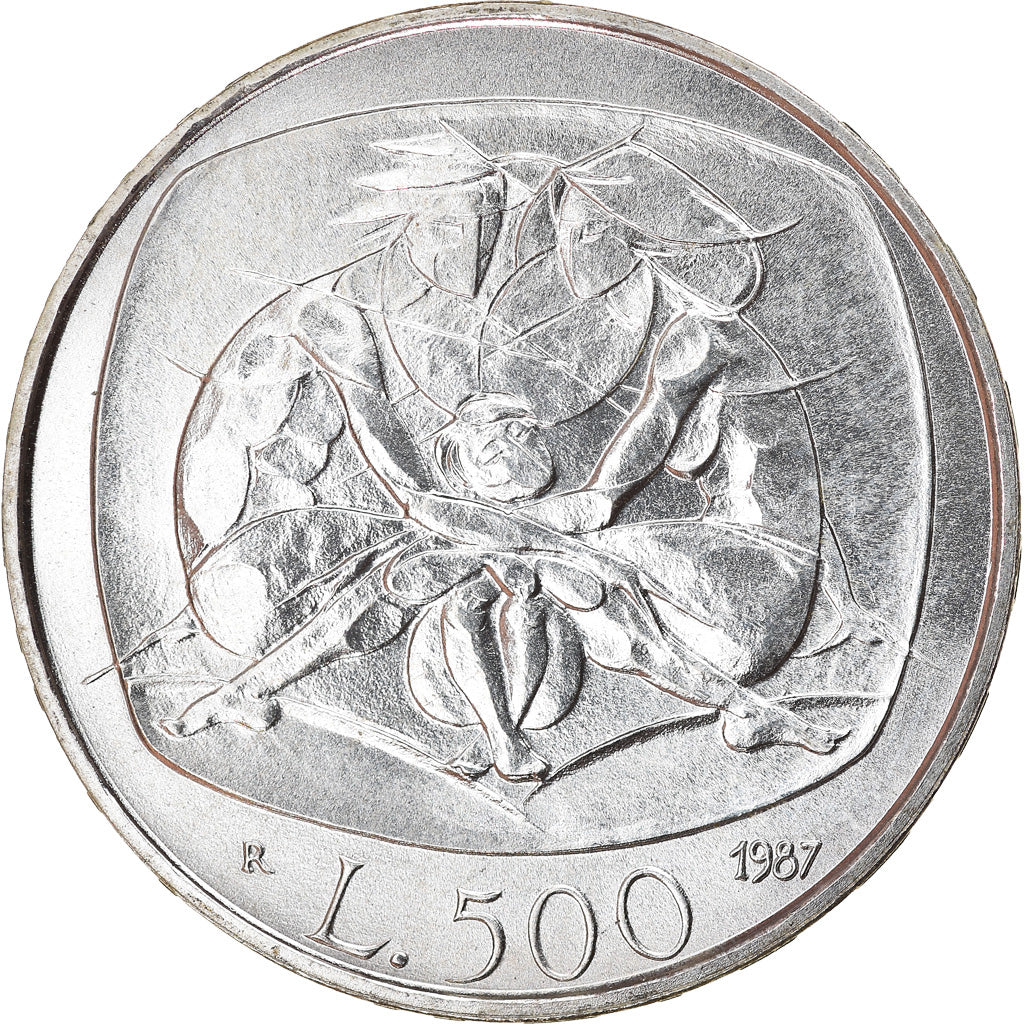 Münze, Italien, 500 Lire, 1987, Rome, UNZ, Silber, KM:121
