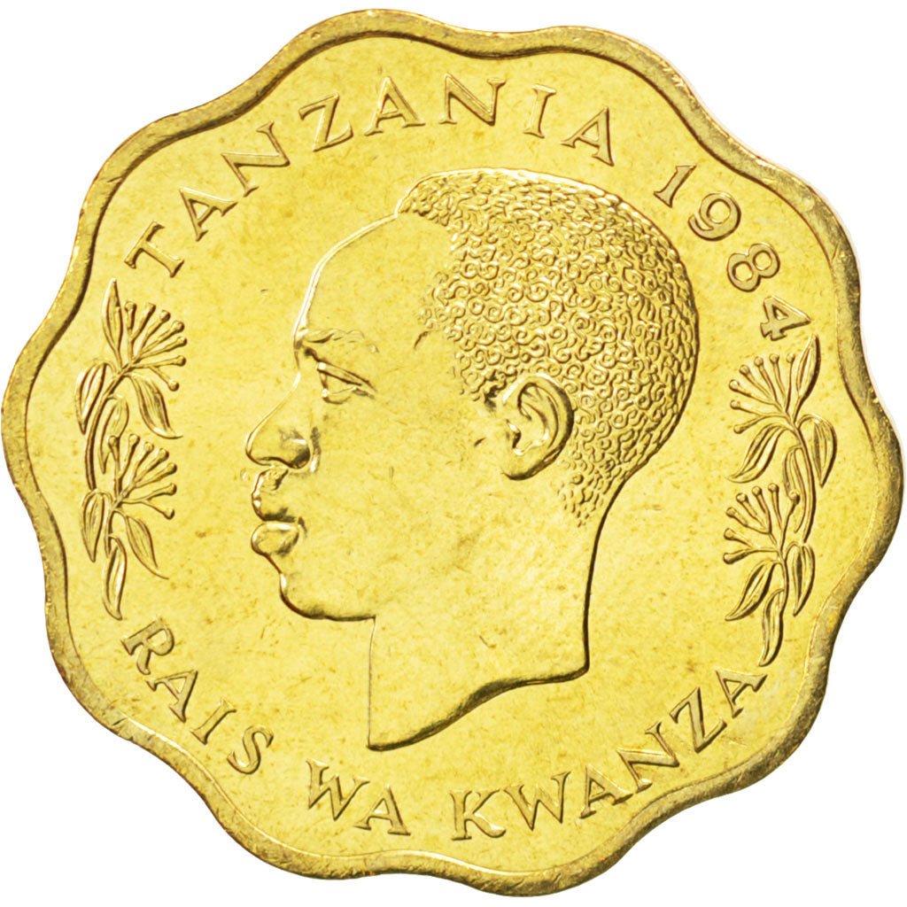 Coin, Tanzania, 10 Senti, 1984, MS(63), Nickel-brass, KM:11