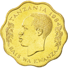 Coin, Tanzania, 10 Senti, 1984, MS(63), Nickel-brass, KM:11