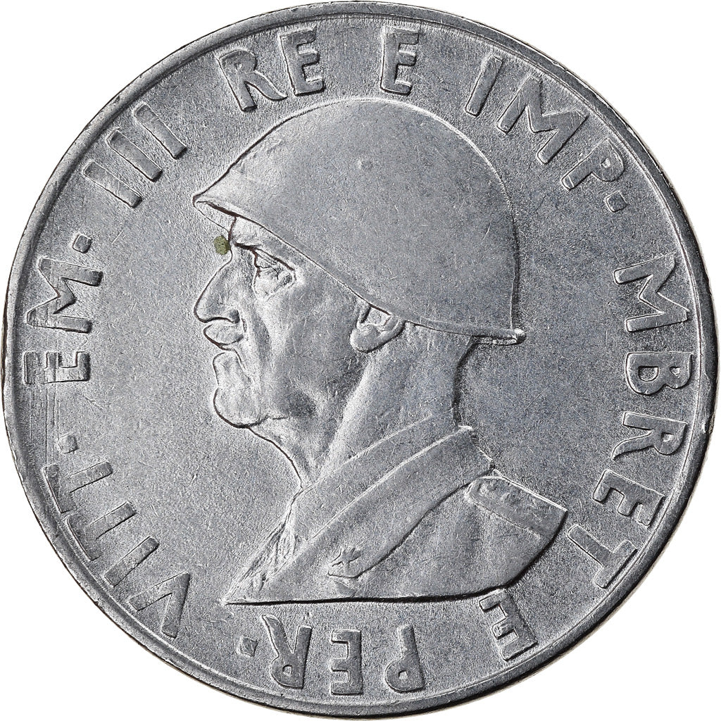 Monnaie, Albania, Vittorio Emanuele III, 0.50 Lek, 1939, Rome, TTB+, Stainless