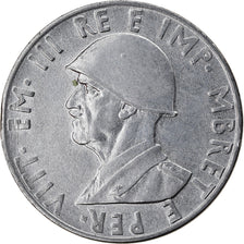 Monnaie, Albania, Vittorio Emanuele III, 0.50 Lek, 1939, Rome, TTB+, Stainless