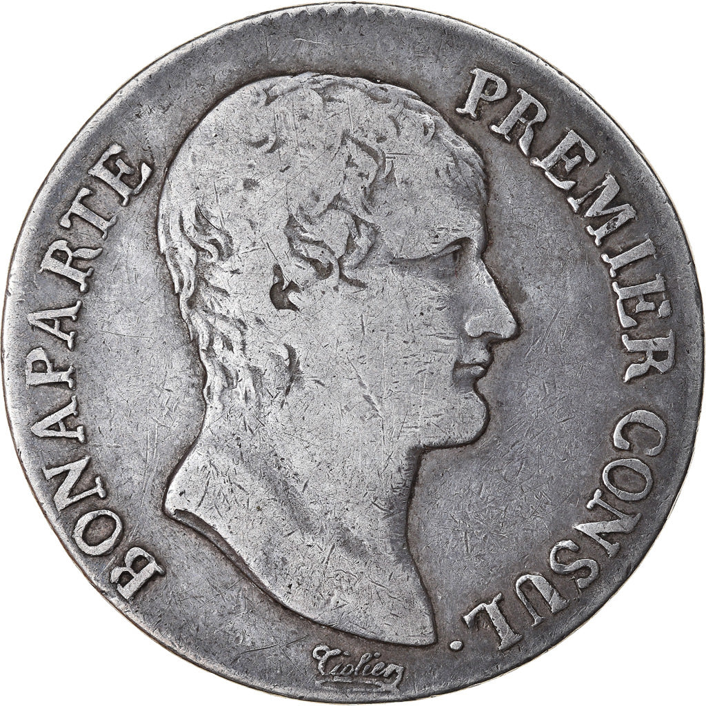 Moneta, Francja, Napoléon I, 5 Francs, An 12, La Rochelle, VF(30-35), Srebro
