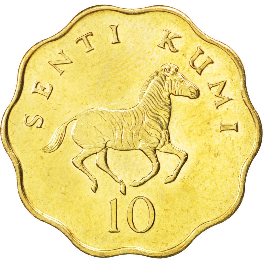 Münze, Tanzania, 10 Senti, 1984, UNZ, Nickel-brass, KM:11