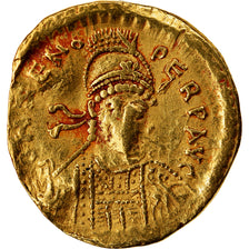 Moneta, Zeno, Solidus, Constantinople, MB+, Oro, RIC:910