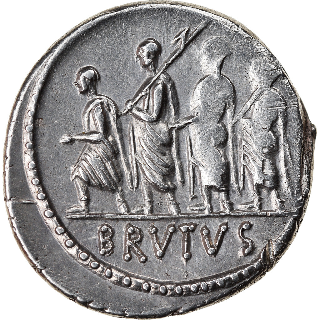 Münze, Junia, Denarius, Rome, UNZ, Silber, Crawford:433/1