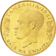 Moneta, Tanzania, 20 Senti, 1981, MS(63), Mosiądz niklowy, KM:2