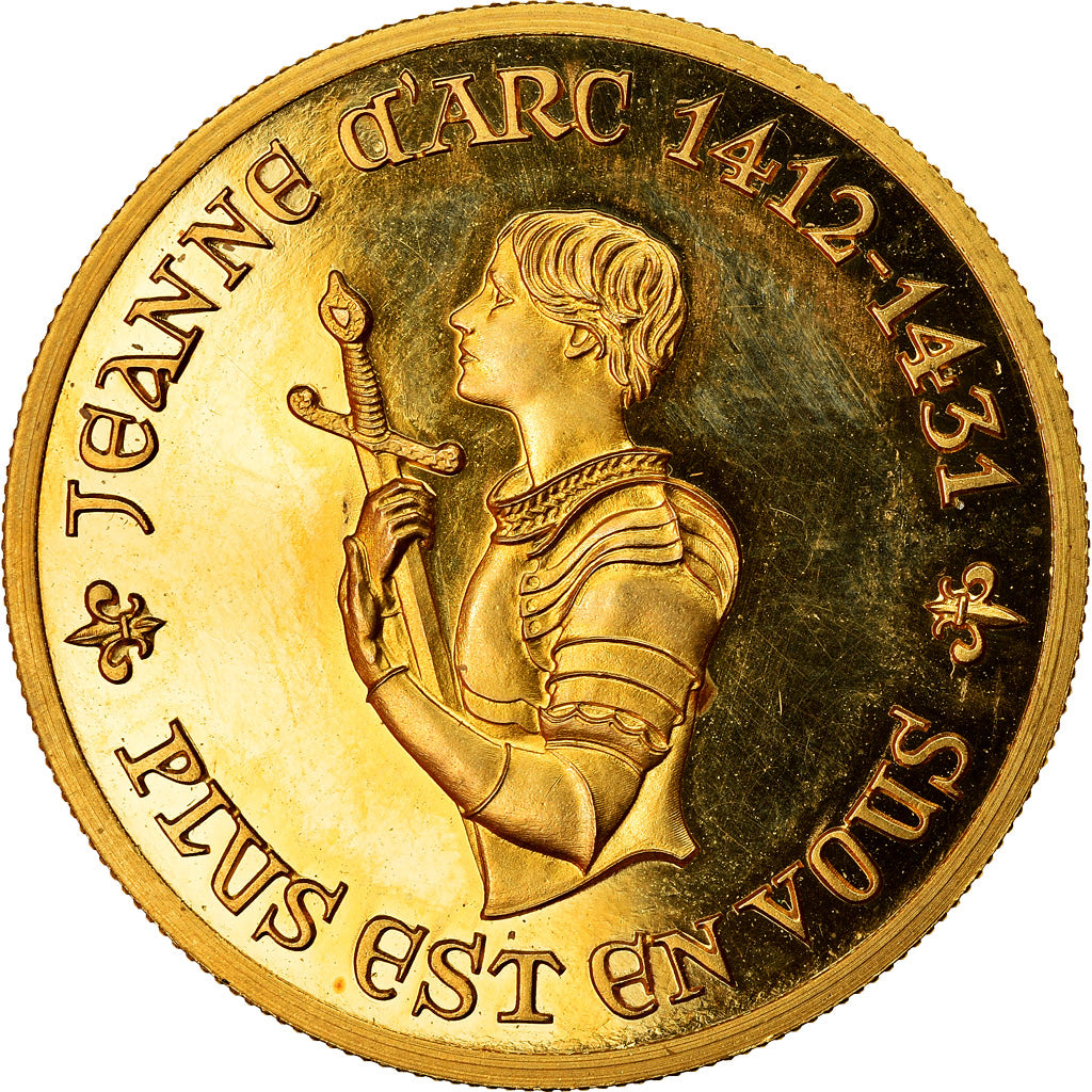 Bracelet Médaillon Jeanne D'Arc Tairac Vintage - Plaqué Or, Bon état