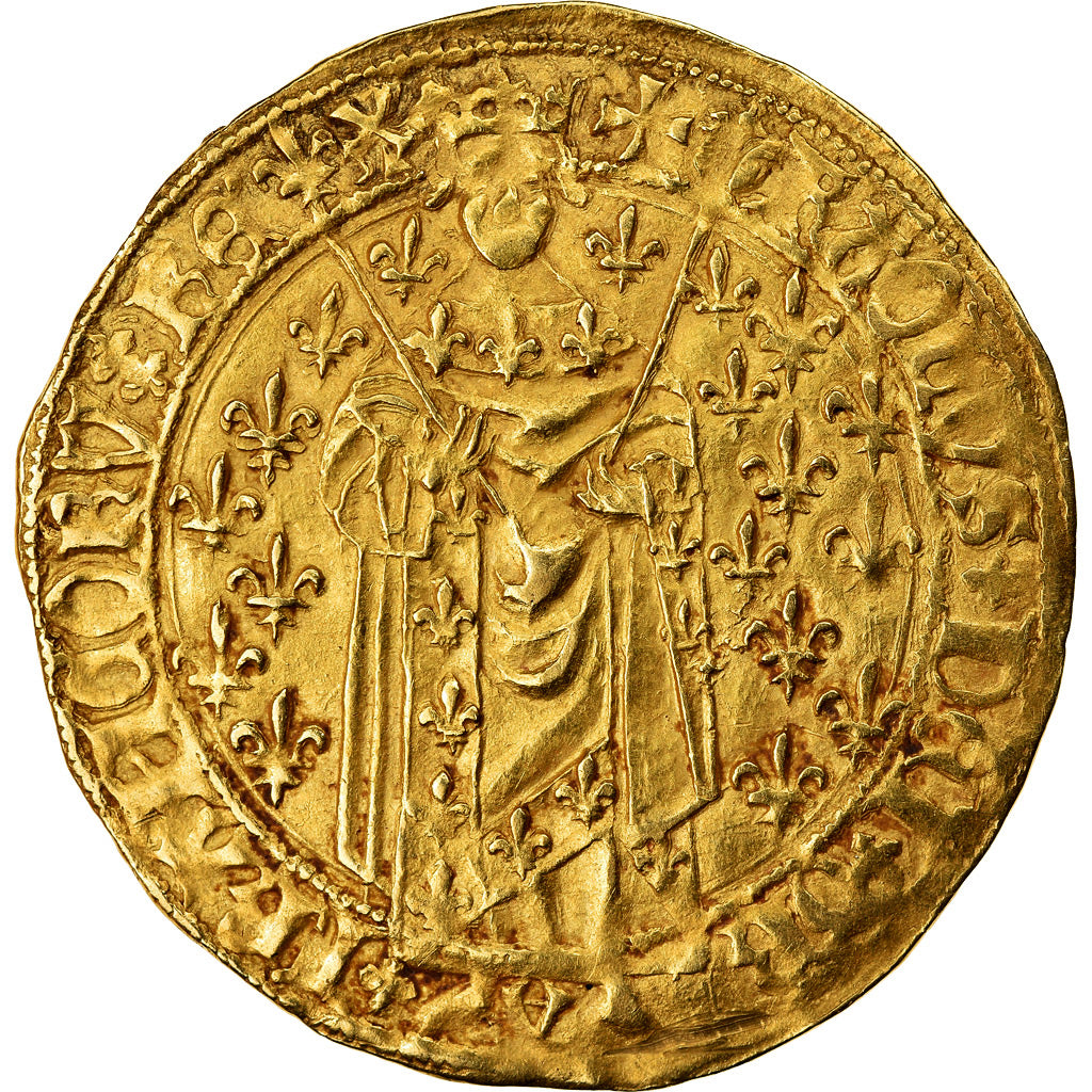 Munten, Frankrijk, Royal d'or, Chinon, ZF+, Goud, Duplessy:455