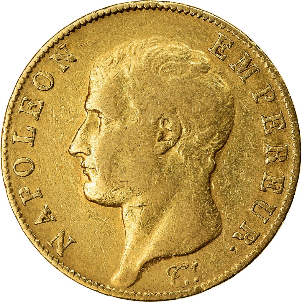 Munten, Frankrijk, Napoléon I, 40 Francs, AN 13, Paris, ZF, Goud, KM:664.1