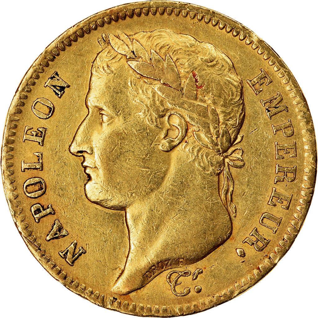 Moneda, Francia, Napoléon I, 40 Francs, 1812, Paris, MBC, Oro, KM:696.1