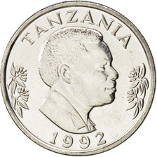 TANZANIA, Shilingi, 1992, British Royal Mint, KM #22, MS(63), Nickel Clad...