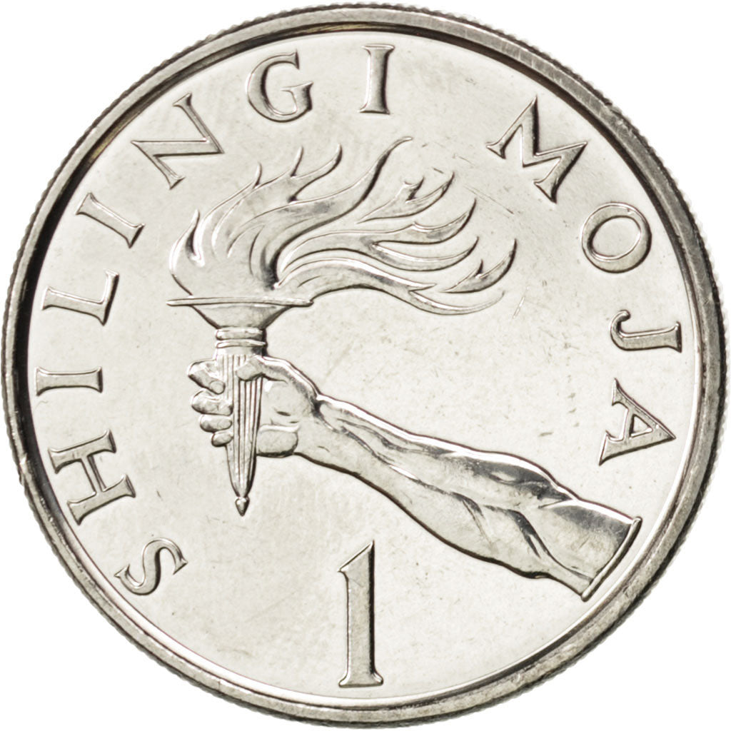 TANZANIA, Shilingi, 1992, British Royal Mint, KM #22, MS(63), Nickel Clad...