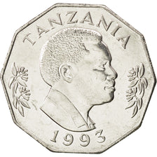 Coin, Tanzania, 5 Shilingi, 1993, MS(63), Nickel Clad Steel, KM:23a.2