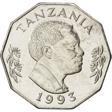 Moneta, Tanzania, 5 Shilingi, 1993, SPL, Acciaio ricoperto in nichel, KM:23a.2