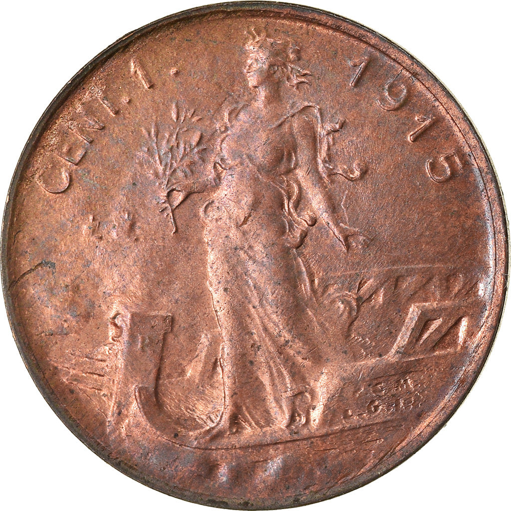 Münze, Italien, Vittorio Emanuele III, Centesimo, 1915, Rome, UNZ+, Bronze