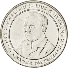 TANZANIA, 10 Shilingi, 1993, KM #20a.2, MS(63), Nickel Clad Steel, 29, 9.98